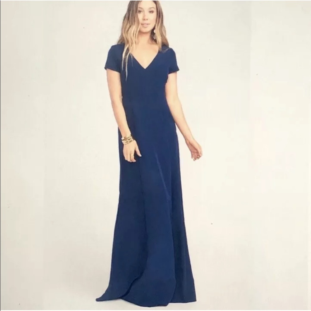 SHOW ME YOUR MUMU Geneva V-Neck A-Line Gown XS
